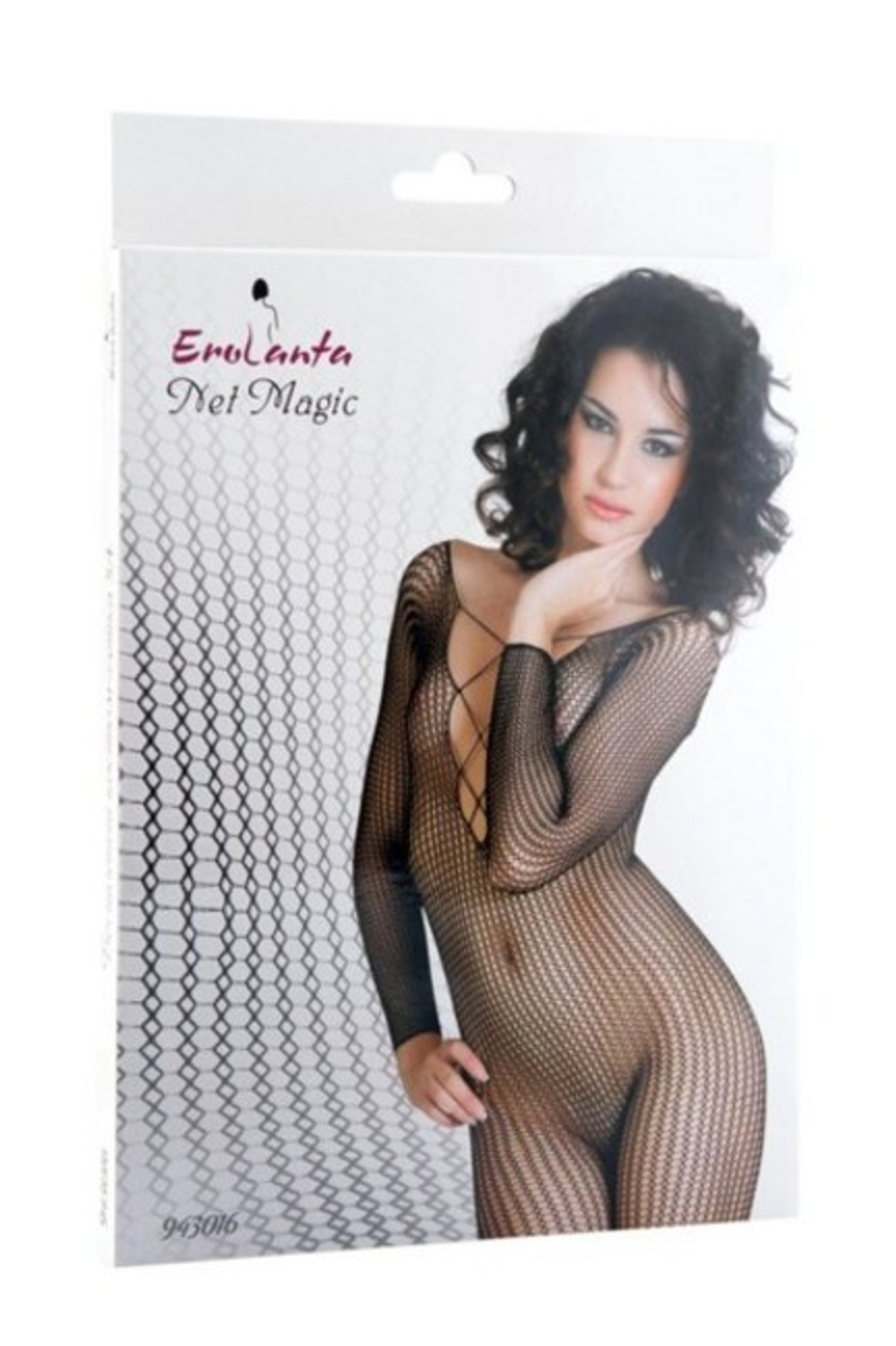 Черный комбинезон в сеточку SL (42-46) (Цвет: черный)