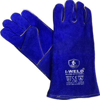 Краги синие утепленные I-Weld