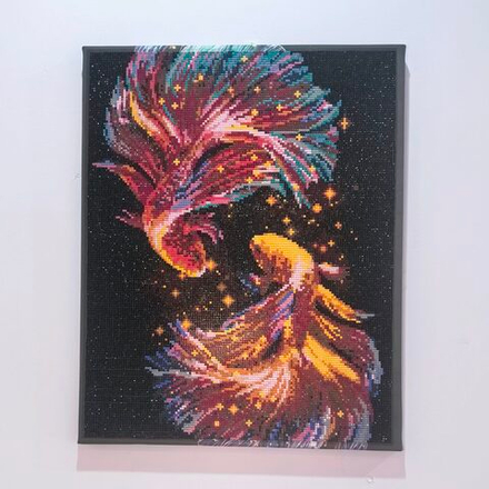 Алмазная картина "Рыбки"