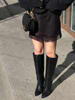 Юбка TREND ICON 312 короткая на резинке с кружевом снизу