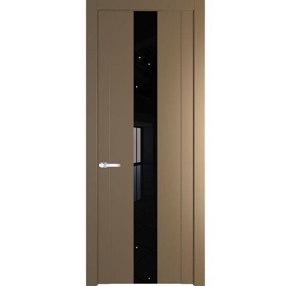 Межкомнатная дверь эмаль Profil Doors 1.9P перламутр золото остеклённая