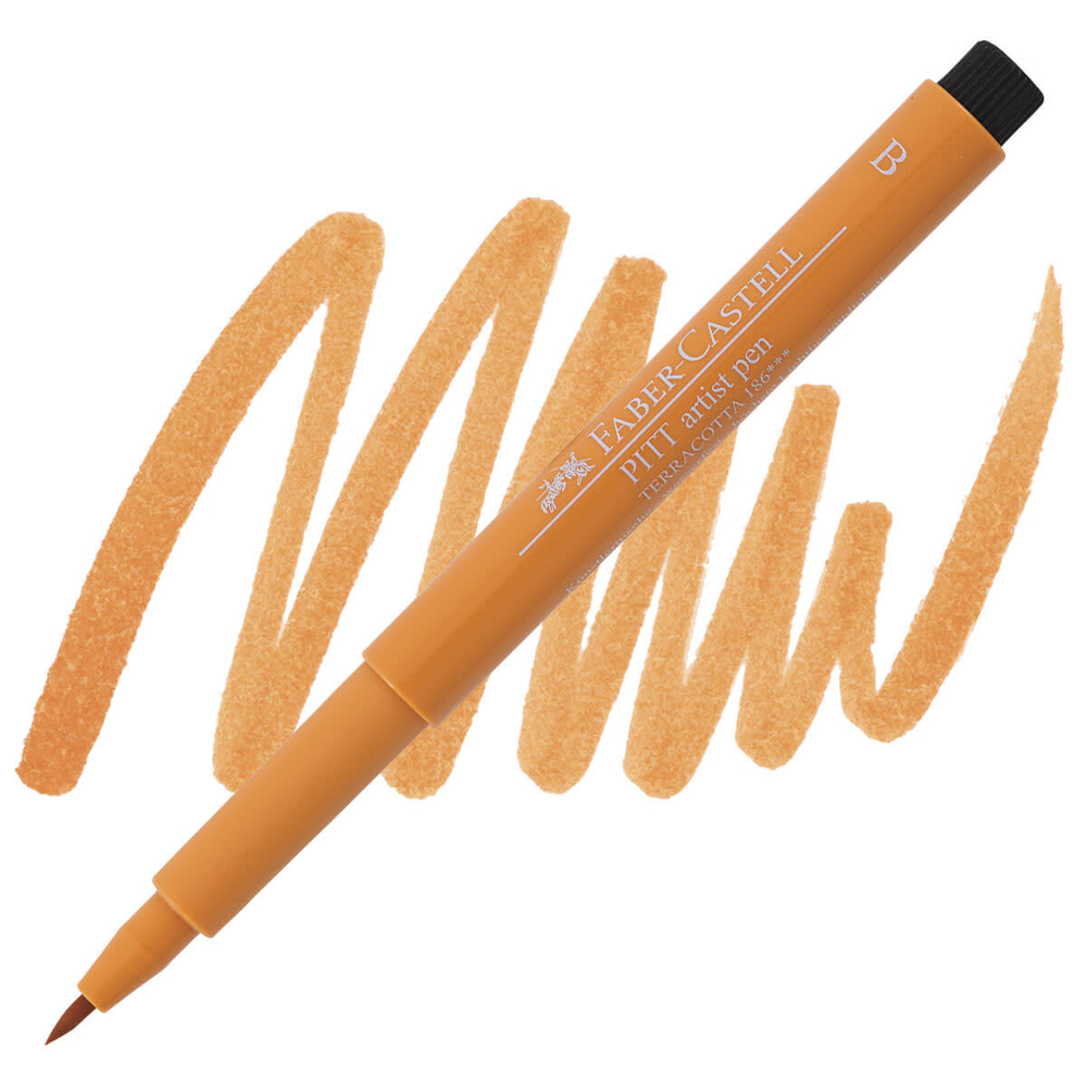 Faber-Castell Pitt Pen (B). 186 Terracotta