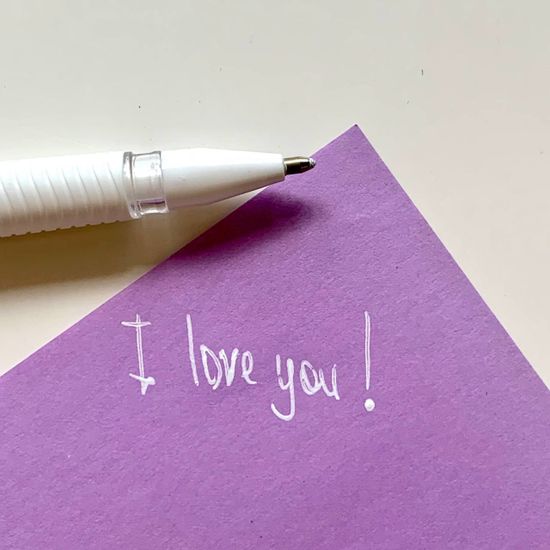 Ручка гелевая Pensan "Neon Gel", чернила неон белый, узел 1 мм, линия письма 0,5 мм