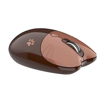 Беспроводная мышь Mofii M3DM 2.4G wireless+bluetooth котик Brown