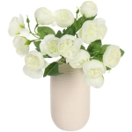 Искусственные цветы «Розочки» 30см 15 цветков белые