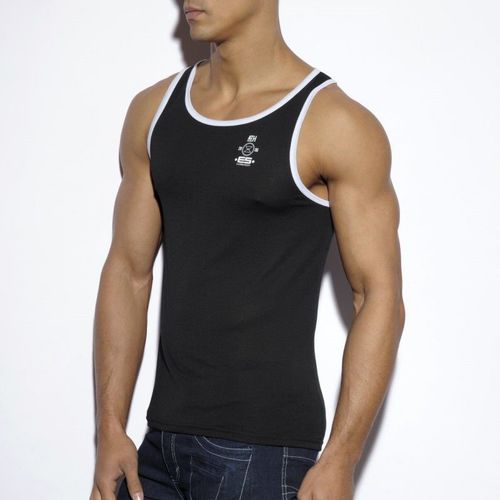 Мужская майка черная ES COLLECTION TANK-TOP Black ES4-M201