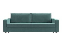 Диван прямой Лига-009 ВЕЛЮР Бирюзовый