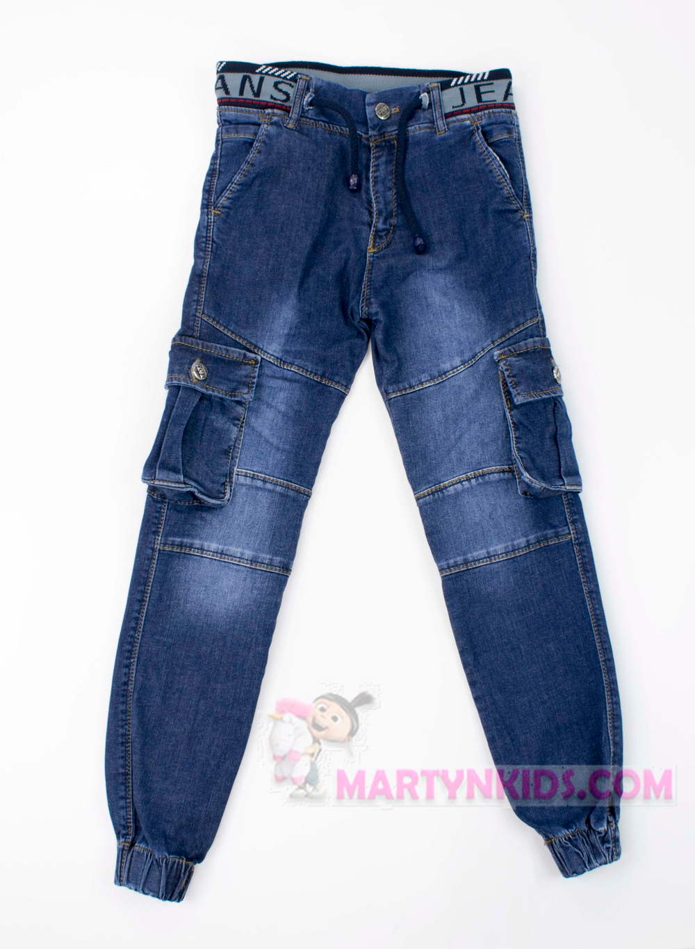 джоггеры боковой карман на резинке джинс 3153