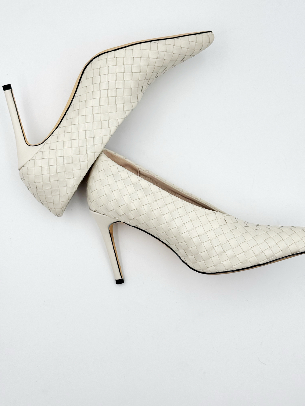 Туфли из плетеной кожи BARBARA MILK