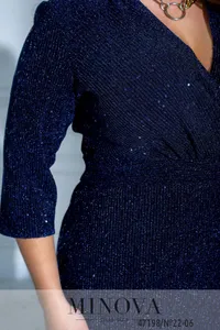 Платье 22-06-Синий Minova