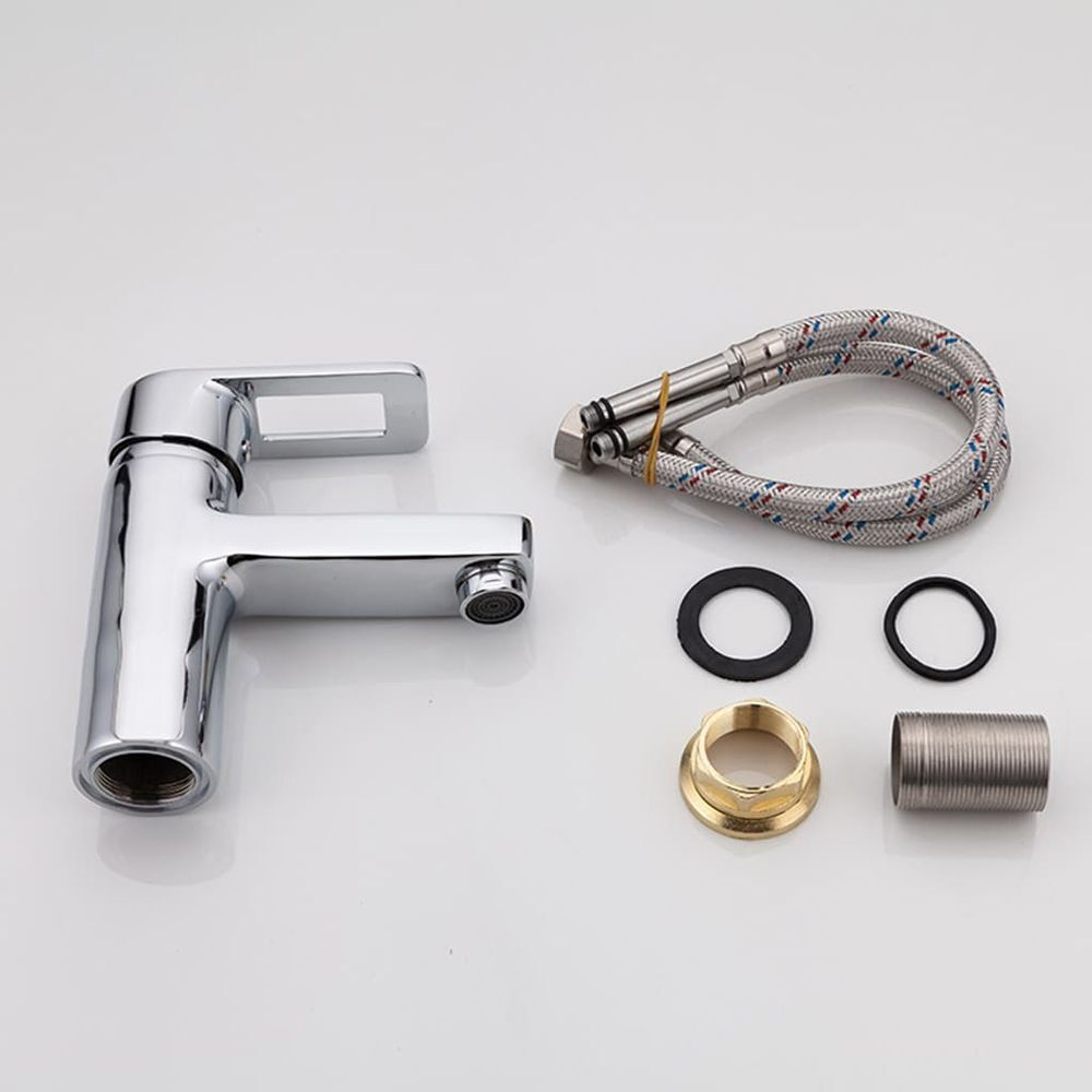 Смеситель для раковины, Frud, корот изл, с картриджем, хром, R10072