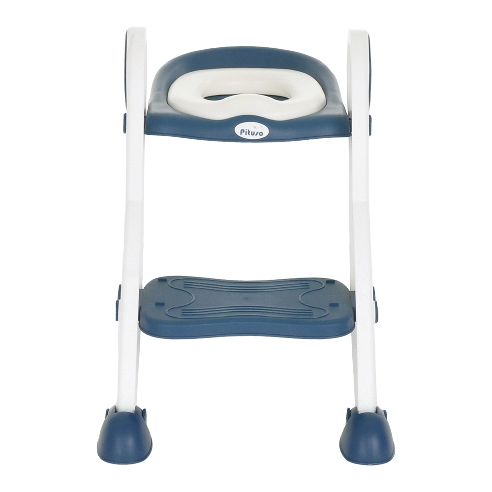 PITUSO Сиденье для унитаза с лесенкой и ручками Blue/Синий,38*48*63 см