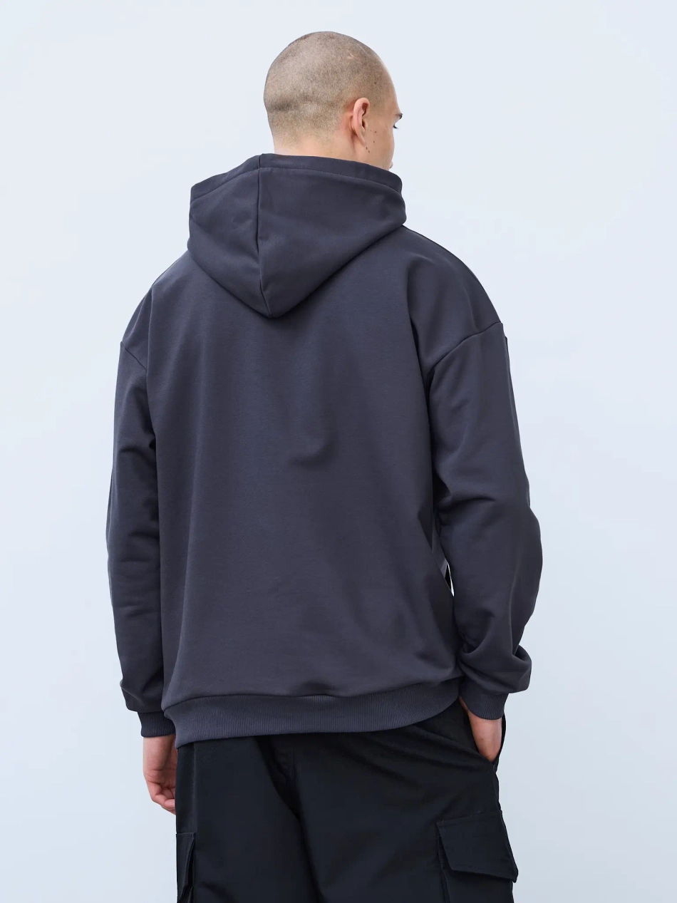 Худи оверсайз без начеса (графит)