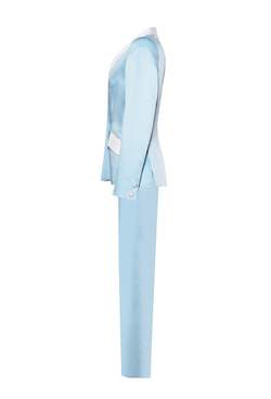 Костюм однобортный небесно-голубой 56-16SS