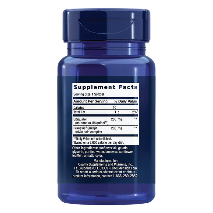 Супер убихинол (CoQ10) 200 мг, Super Ubiquinol CoQ10 With Enhanced Mitochondrial Support, Life Extension, 30 капсул 2