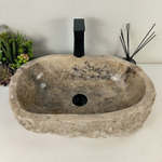 Каменная раковина из оникса Erozy Grey EO-60676  55*34*15