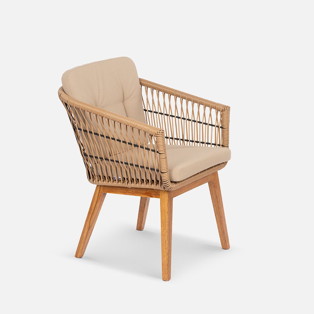 Стул Letto  Американский орех, RAL 9005 Jamaica сappucino, Ясень. Тик - 1/2