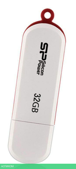 USB Flash-накопитель Silicon-Power LuxMini 320 32GB белый (SP032GBUF2320V1W)