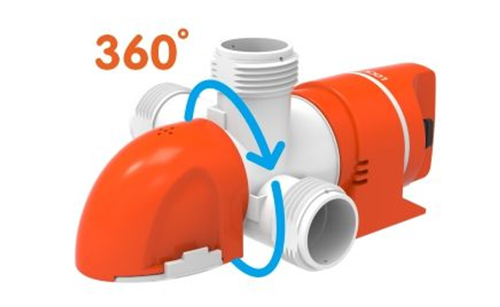 Низкопрофильная автоматическая трюмная помпа, 70 л/мин, 12 В, срабатывание по току (10267486)