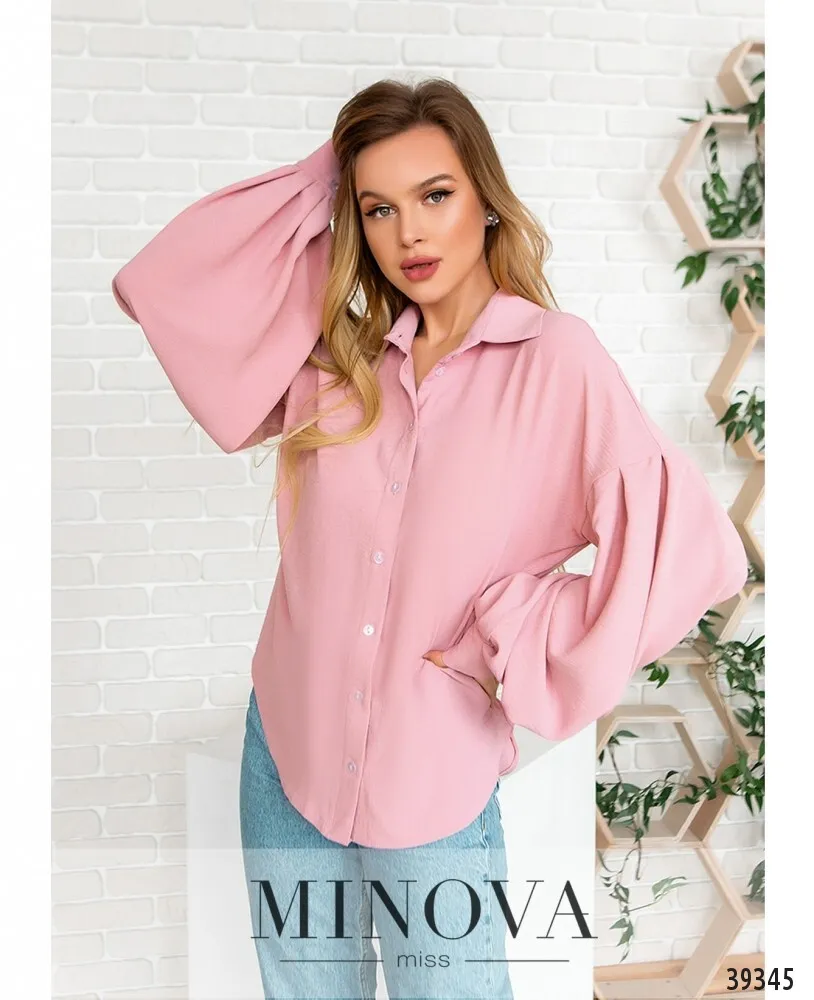 Рубашка 4117-пудровый Minova