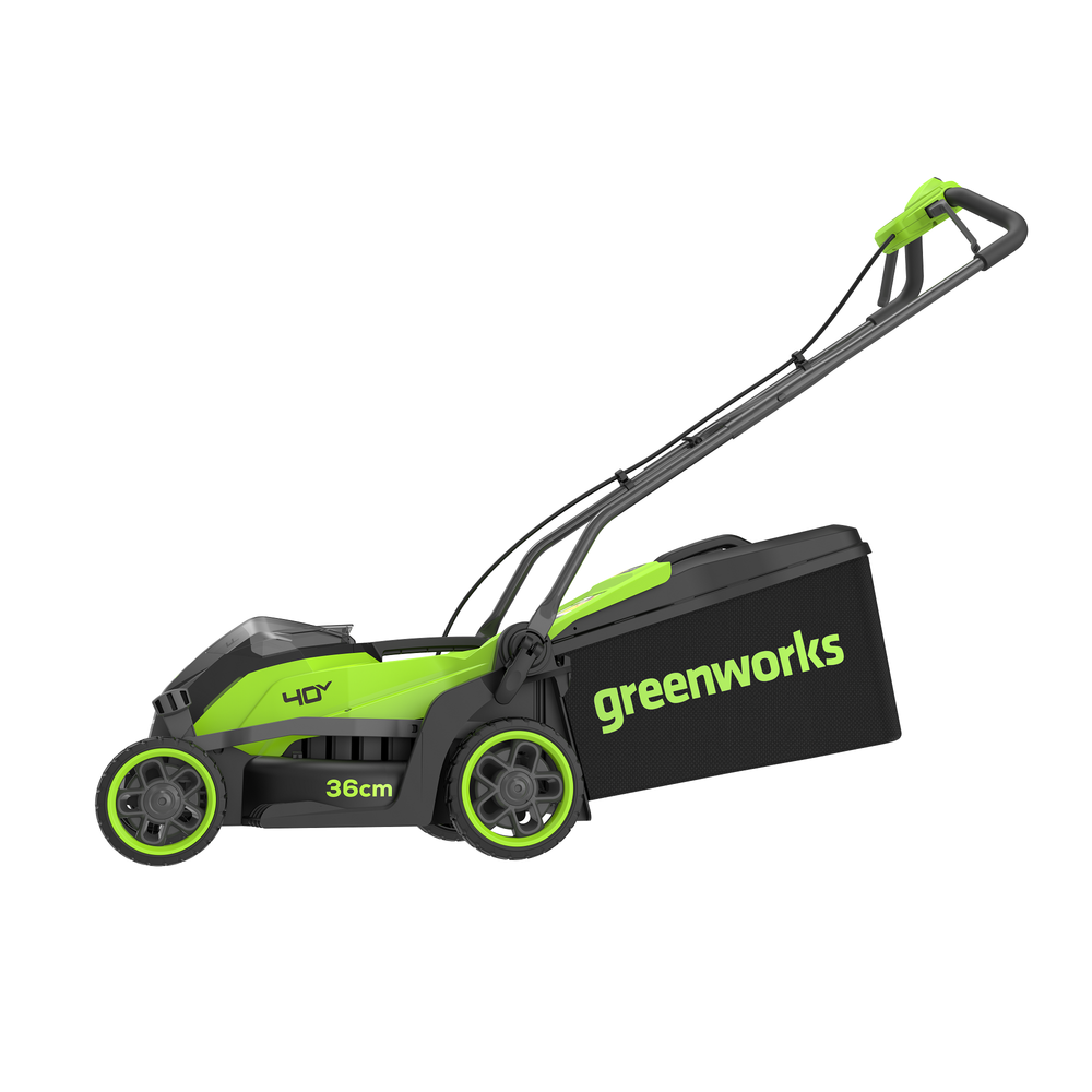 Газонокосилка аккумуляторная Greenworks GD40LM361, 40V, 36 см, бесщеточная, c 1хАКБ 4Ач и ЗУ