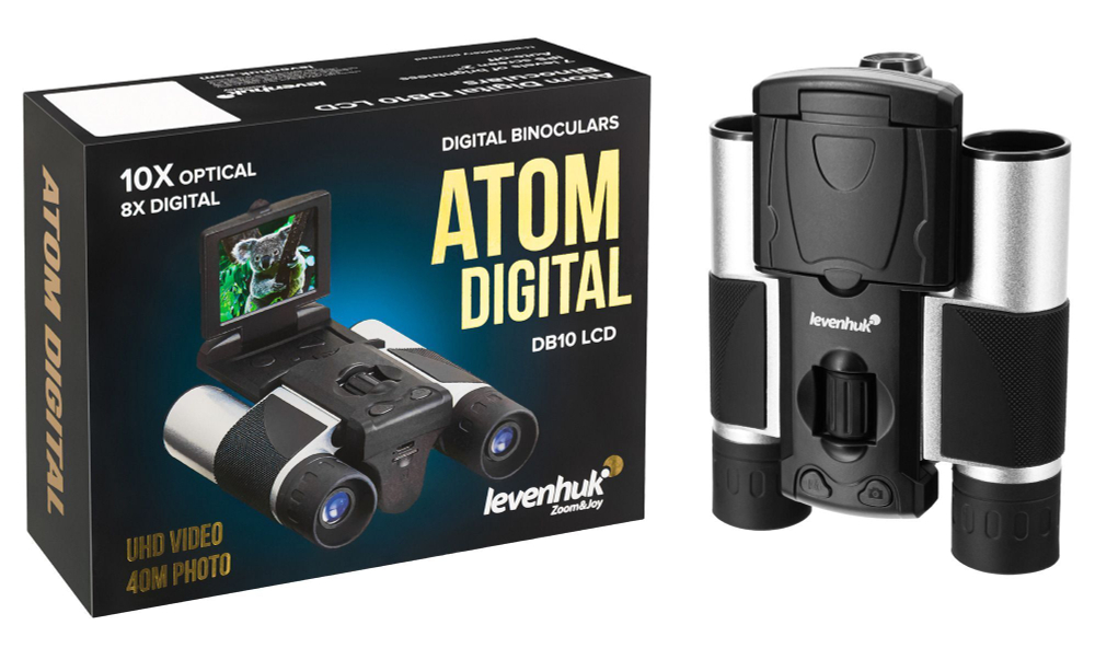 Бинокль цифровой Levenhuk Atom Digital DB10 LCD 10x25
