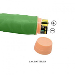 Вибратор-реалистик Barbara зелёный (22,5×4,5 см)