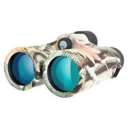 Бинокль Levenhuk Camo Rind 10x42 с сеткой - передний вид с камуфляжной расцветкой
