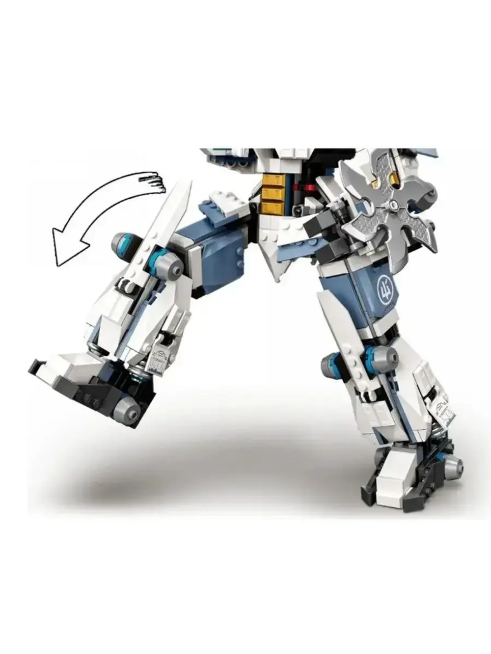 Конструктор Ниндзя Битва с роботом Зейна 840 деталей 19003