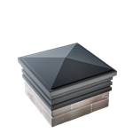 Колпак полимеркомпозитный Bona 385*385 (1,5 кирпича) серый