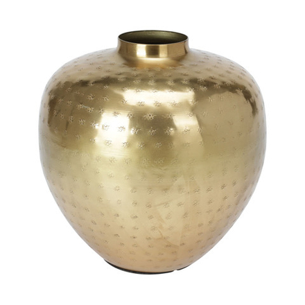 Ваза декоративная золотая  18*19.5 см