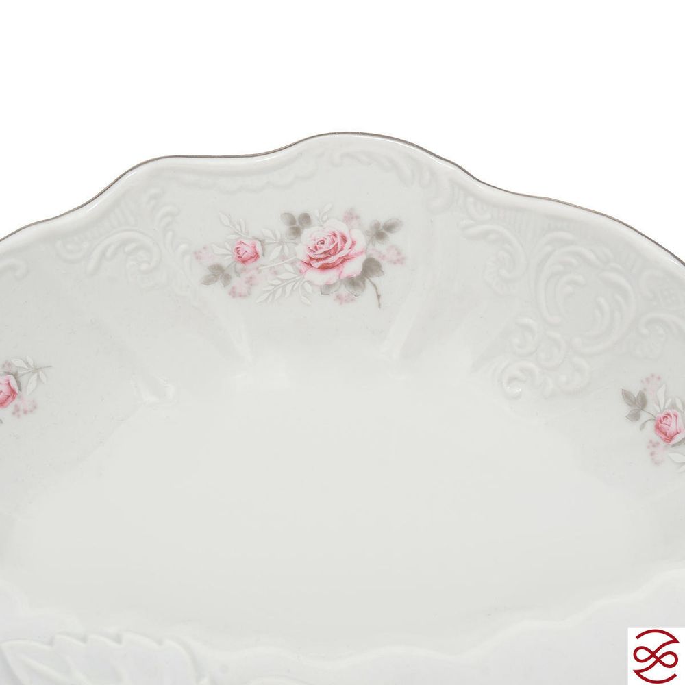 Менажница Bernadotte Серая роза платина 30 см