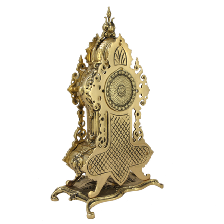 Bello De Bronze Каминные часы с канделябрами "Арте Нова"
