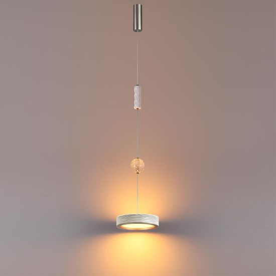 5451/32L L-VISION ODL_EX26 017 белый/никель/металл/керамика/хрусталь/акрил Подвес LED 32W 2000К/3000K/4000K RIVIERA