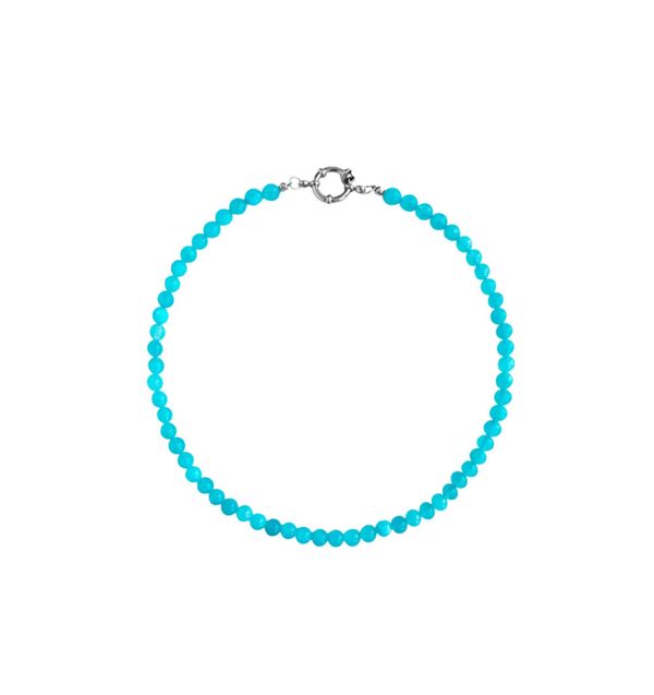 Колье из бусин камня ( amazonite )