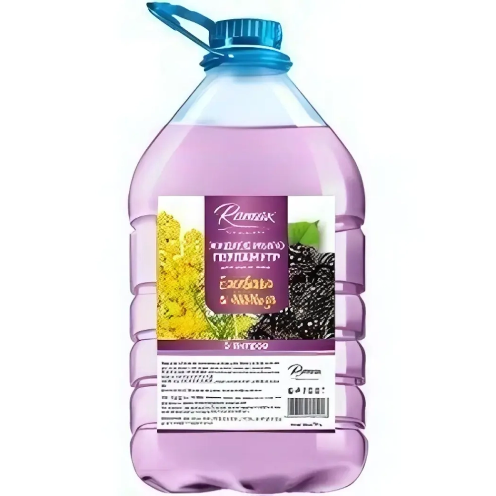 Жидкое мыло «Ежевика и мимоза» перламутр Romax, 5 л.