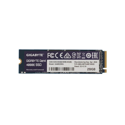 Твердотельный накопитель SSD Gigabyte G440E250G 250GB M.2 2280 PCIe 4.0x4