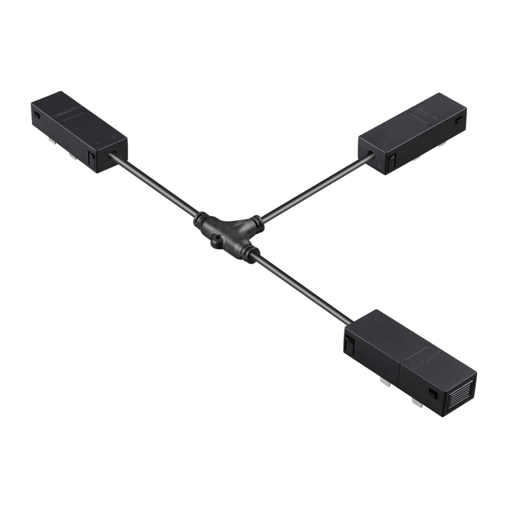 135314 PORT NT25 206 черный Гибкий токопроводящий соединитель "T" IP20 90-240V VECTOR