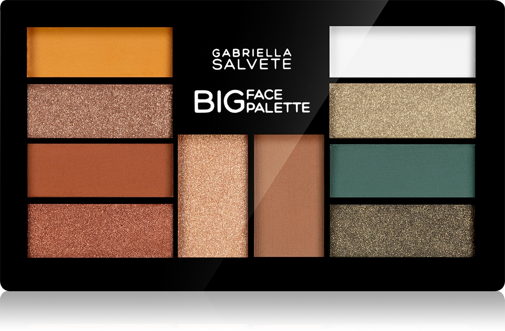 Gabriella Salvete Big Face - Палетка теней для век с румянами и бронзатором 01, 12 g