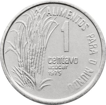 1 сентаво 1975 Бразилия. ФАО - Сахарный тростник