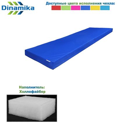 Мат гимнастический 2000х500х100 оксфорд (холлослеп/холлофайбер)