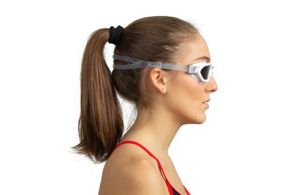 Очки для плавания Seac Aquatech тонированные стекла белый/серебристый