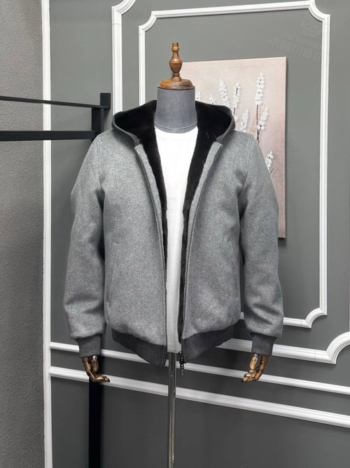 Кашемировый бомбер с мехом Loro Piana