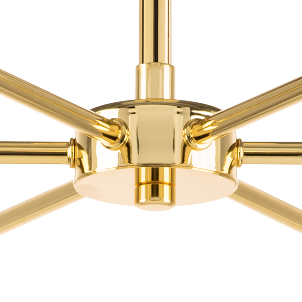 816066 Люстра DUMO 6х40W E14 БЕЛЫЙ МАТОВЫЙ/ЗОЛОТО