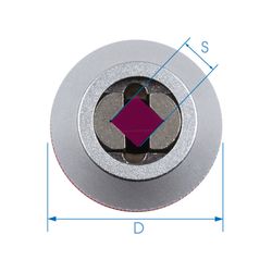 KING TONY (39123012M) Держатель метчика М4-М12, 3/8"