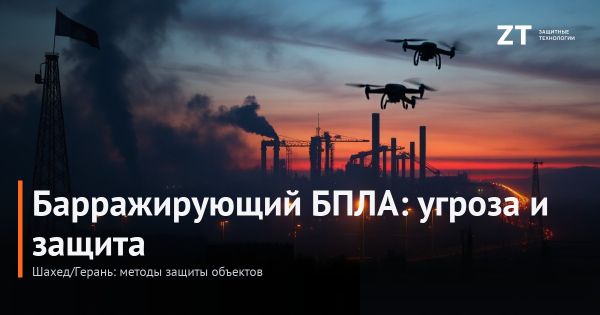 Барражирующий БПЛА типа Шахед/Герань: угроза для объектов и методы защиты | ZT Барражирующий БПЛА типа Шахед/Герань: угроза для объектов и методы защиты | ZT