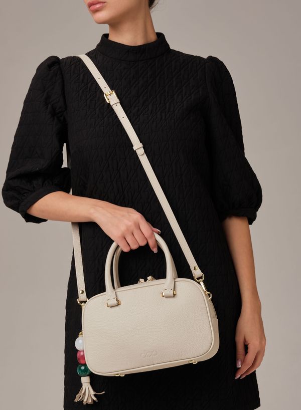 Кожаная сумка Hawaii DBR 31216 светлый крем