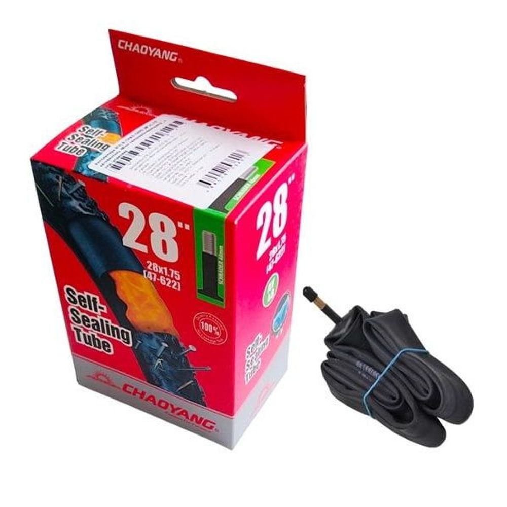 Велокамера 28" Chao Yang 28х1,75 AV-48 самозаклеивающаяся/650078