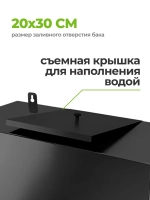 Бак выносной для теплообменника горизонтальный 80 л, AISI 439 1,0 мм