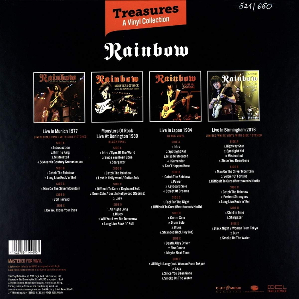 Rainbow / Treasures - A Vinyl Collection (Coloured Vinyl)(11LP)